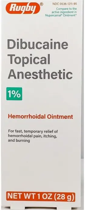 370670 Rugby Laboratories Dibucaine Topical Anesthetic Ointment 1%