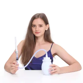 Vdk-24 Rvdkbulb 2 Large Vaginal Douche Bottles With Back-flow Prevention 15 Fl Oz White