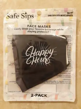 Safe Sips 611566976250 Face Masks Drink While You Wear