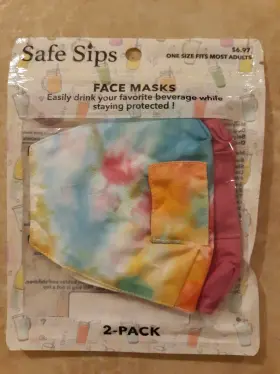 Safe Sips 611566976274 Face Masks Drink While You Wear