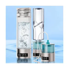 Safgnps 667763817551 Hydrogen Water Bottle Generator 3-in-1 Odorless Leak-proof Spe Pem Technolo