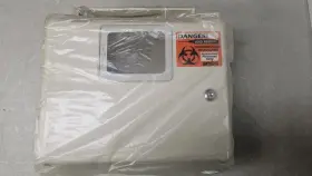 R9871 Sage Products Inc. Locking Abs Plastic Cabinet For Medline Sharps Container / New - Missing Key