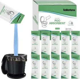 Pup-02 Sailortenx Poo Absorbent For Portable Toilet Camping 0.35 Ounce Pack Of 30