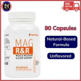 16274299 Salt Wrap Mag R&r Nighttime Muscle Cramps Support Natural Sleep For Adult 90 Cap