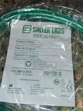 2010g-10 Salter 5 Labs Oxygen Tubing 10ft With 2 Standard Connections