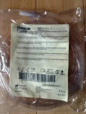 5751-7 Salter Labs Adult Thermisense Nasal Air Flow Pressure Cannula - 7 Foot
