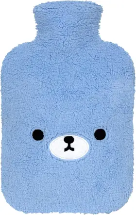 2lbluebear Samply Hot Water Bottle With Cute Animal Cover 2l Bag For And