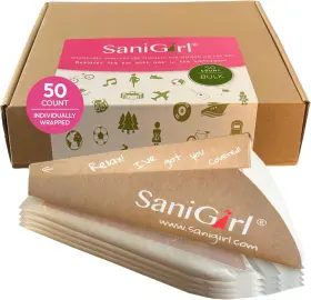 Sani050ind Sanigirl Pee Funnel For Women - Female 50 Count Individually Wrapped
