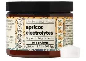 Santa Cruz Paleo 850043179733 Stay Hydrated All Day - Electrolyte Powder Apricot