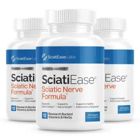 00860008861719 Sciatiease Sciatic Nerve Health Support Supplement 300mg 3 Bottles Formula Alpha