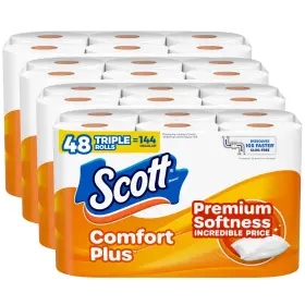 10054000579407 Scott Toilet Paper Comfortplus 48 Triple Rolls 231 Sheets Septic Safe 1-ply