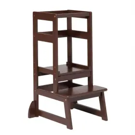 Lt05e Sdadi 743829462436 Step Stools Mothers Helper Adjustable Height Kids Kitchen Espresso Wood