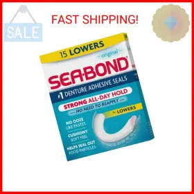 11509002068 Sea-bond Secure Denture Adhesive Seals Original Lowers Zinc-free All-day-hold