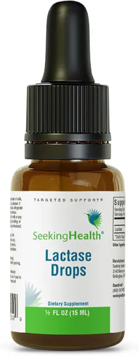 023-05-001-12 Seeking Health Lactase Drops Supports Lactose And Dairy Digestion For