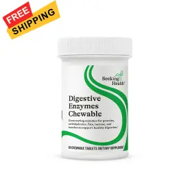 Seeking Health 810007521848 Digestive Enzymes Chewable Vegan And 60 Count Pack Of 1
