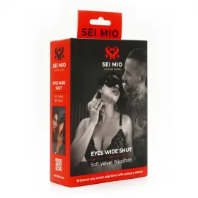 Sm-031 Sei Mio - Eyes Wide Shut Soft Velvet Blindfold Black