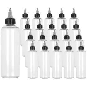 Senenqu 696629699246 32pcs Round Ldpe Plastic Squeeze Bottles Natural Boston Dispens