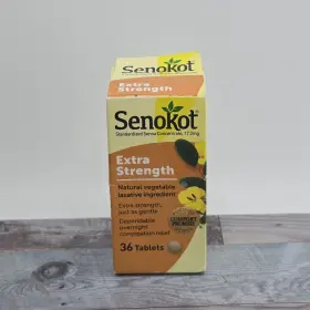 A1023 Senokot Extra Strength Senna Concentrate 36 Tablets Natural Laxative Relief New