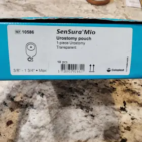 6210586 Sensura Coloplast Mio 1-piece Urostomy Pouch 10 Pack 10586