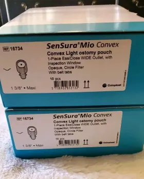 Sensura 708932853132 Coloplast Mio Convex Light Ostomy 1-piece Drainable Pouch 20 2 Boxes