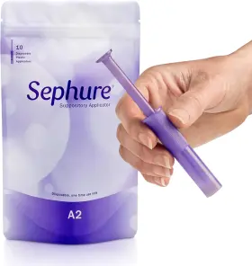 A2-10 Sephure Easy-to-use Suppository Applicator For Women And Men 10 Count Pack Of 1