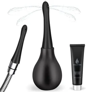 Sewxew 313113570552 Enema Bulb Anti Backflow Anal Douche Kit With Lube For Men&women