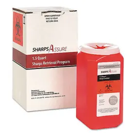 Sc1q424a1q Sharps Assure Container 1.5qt Shpbx Rd