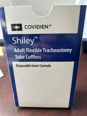 6un75h Shiley Adult Flexible Tracheotomy Tube Cuffless 5 Individually Wraped Tubes
