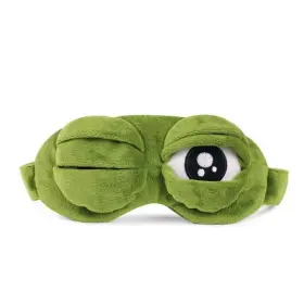 Shinywear 710328028791 Travel Sleep Eye Mask - Cute Plush Frog Design For Kids And Adults