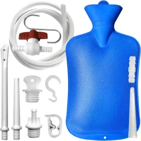 Shishuyu 717428009149 2 L Enema Bag Home Kit With 3 Tips 60 Inch Long Silicone Hose Co