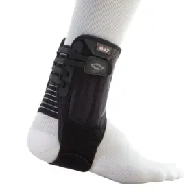 10028 Shock Doctor Ankle Stabilizer With Flexible Support Stays Black Small