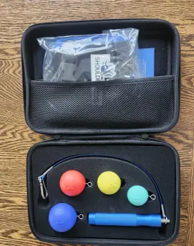 Shoulderreliever 199284799585 Shoulder Reliever Exerciser Strengthener 40-day Plan 4-balls And Handle