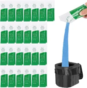 Gel-25 Siewl 25 Pack Portable Toilet Absorbent Gel Powder Poo For Camping 25pack