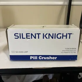 1026306ea-mk Silent Knight - Pill Crusher Hand Operated Push Down Mechanism With Pouches