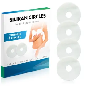 Ss076020-12 Silikan Silicone Areola Clear Gel Scar Sheets-4 Medical Breast Scars Silicon Circles See