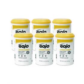 0915-06 Sim Supply Blocked Brand Pumice Hand Cleaner Lemon Scent 4.5 Lb 6/carton Go-jo Industries