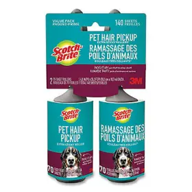 7100291933 Sim Supply Blocked Brand Pet Hair Pickup Lint Roller 70 Sheets/roll 2/pack 3m/commercial
