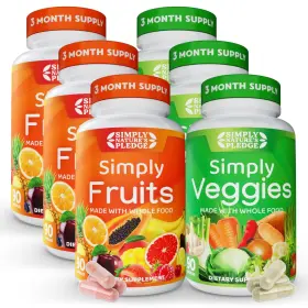 Simply Natures Pledge Snp-fv540 Dietary Supplement Capsules 540 Count 3 Month Supply Fruits Vegetables Led Whole