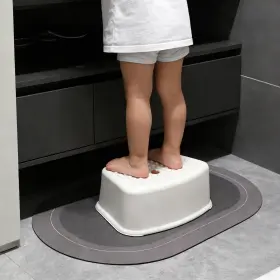 Sivosui 607605590150 Non-slip Kids Step Stool Sturdy Safe Toddler For Bathroom White