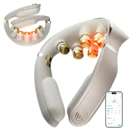 G7pro Skg Fold Neck Massager Cordless Foldable 3d Vibration Pain Relief Gold Deep