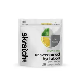 Skratch Labs 850075212002 Unsweetened Hydration Sport Drink Mix Sugar Free Electrolytes Booster Lemon