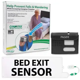 Smart Caregiver 812293016008 Bed Alarm For Elderly Care With Wireless Pager