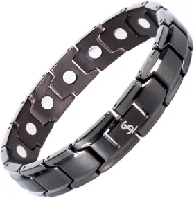 85-atgx-u3ji Smarter Lifestyle Elegant Titanium Magnetic Bracelet Gunmetal Gray