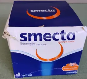 2028 Smecta 400931923138 Diarrhea Treatment 60 Sachets Orange Vanilla Exp 01/2028 Damaged Box
