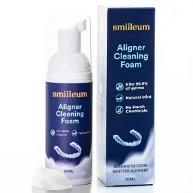 Smiileum 860014295874 Aligner Cleaner Foam - And Retainer For White
