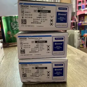 67sp055 Smiths Medical Lot Of 3 Portex Bivona Pediatric Tracheostomytube 5.0mm 7.3mm 50mm