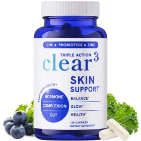 Dacne120 Smnutrition Skin Supplement Zinc Dim Probiotics Hyaluronic Acid 120 Ct Clear 3-in-1 Dacne120 Smnutrition Skin Supplement Zinc Dim Probiotics Hyaluronic Acid 120 Ct Clear 3-in-1