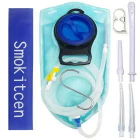 Smokitcen 719209012874 2l Enema Bag Kit 5ft. Long Silicone Hose 3 Multi-size Reusable Tips Con