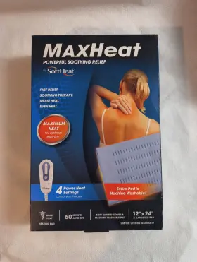 Hp980 Soft Heat Maxheat By Softheat Heating Pad Moist Or Dry Deluxe Extra Large 12 X 24