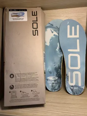 Sole 730716885348 Nwt Unisex Performance Thin Wide Cork Insoles Blue Men S 12 / Women 14